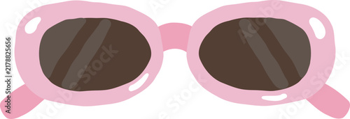 sunglasses eyewear fashion cartoon vector illustration