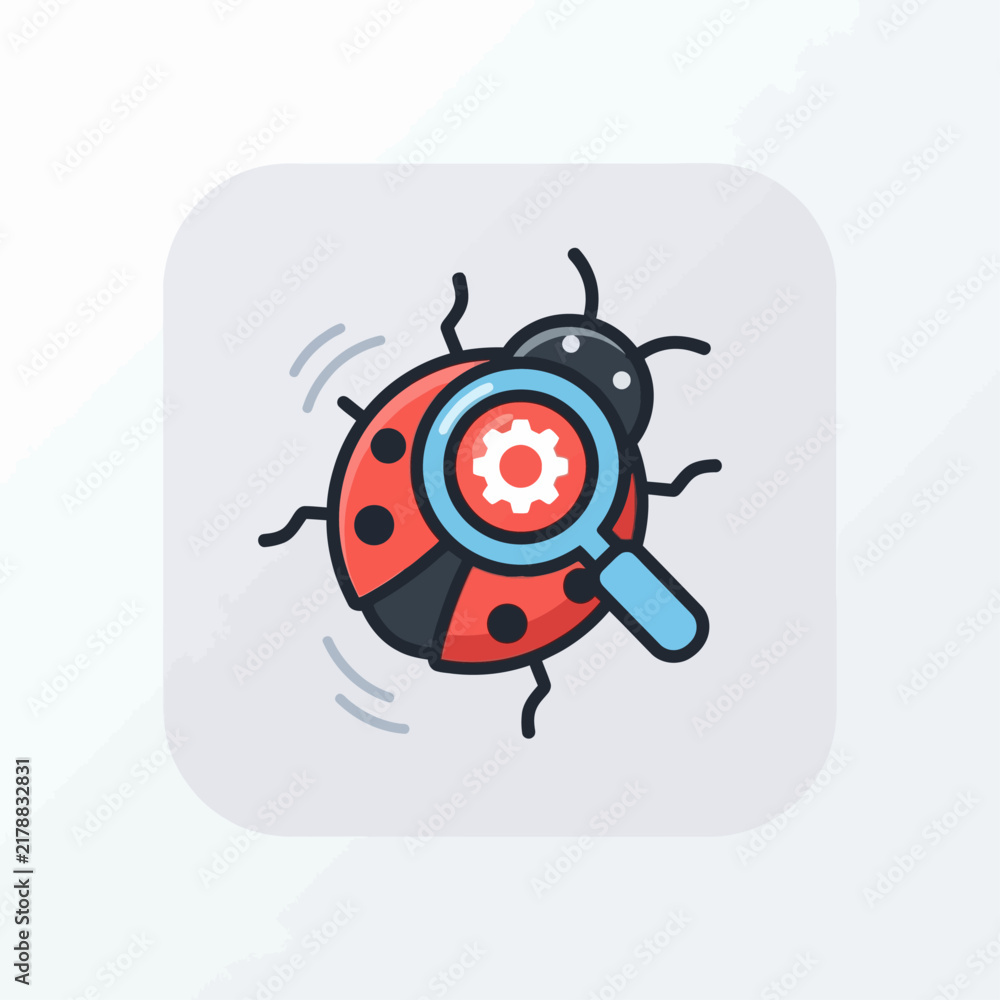 Fototapeta premium Software Debugging Icon AQ