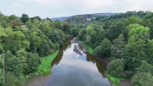 Vidéo aérienne du plan d’eau de Saint-Clément dans l’Allier en Auvergne