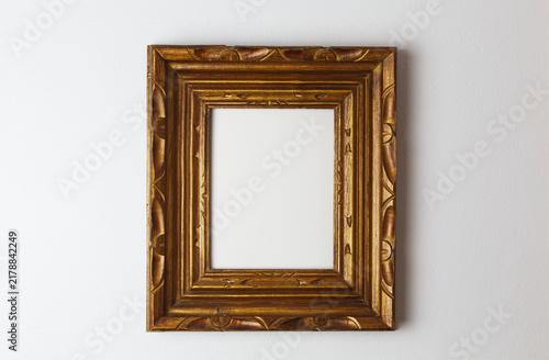 Frame Mockup - Vintage Ornamental Wooden Frame Vertical Orientation
