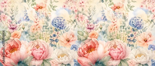 Flower, pink, bouquet aesthetic flat lay composition on a soft neutral background