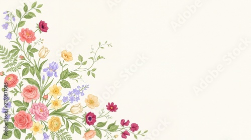 French Market Garden Botanical Frame