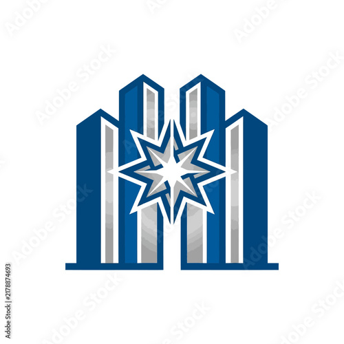 Modern Corporate Building Architecture With Starburst Centerpiece Design
