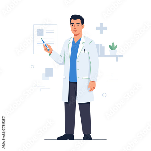 Professional Doctor Explaining Medical Information Clearly