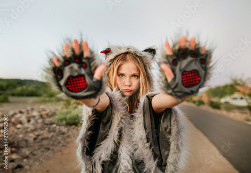 Girl in Halloween Costume