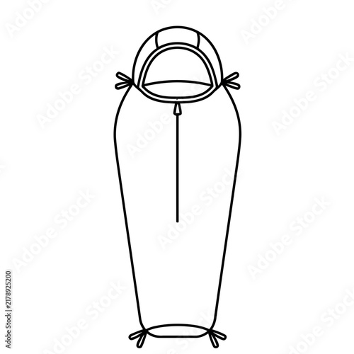 Sleeping bag outline