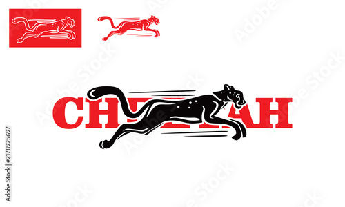 Cheetah logo is running fast, this image is good to support your business label