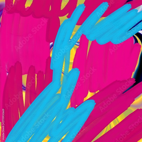 A textured abstract background featuring bold, vibrant brushstrokes and an eye-catching color palette.