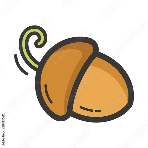 Stylized Acorn Icon