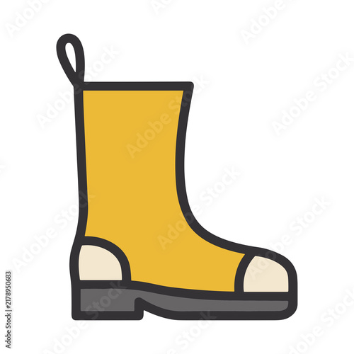 Yellow boot icon