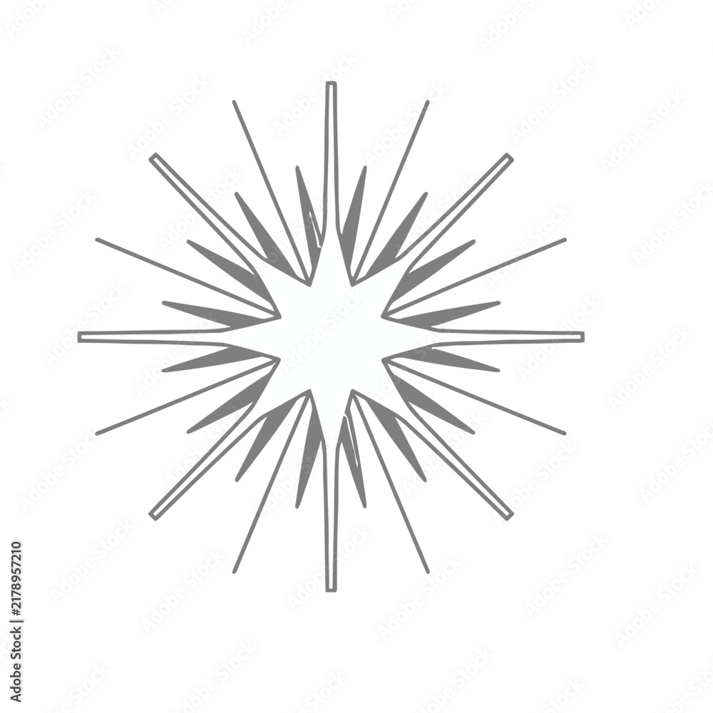 Fototapeta premium Abstract starburst graphic