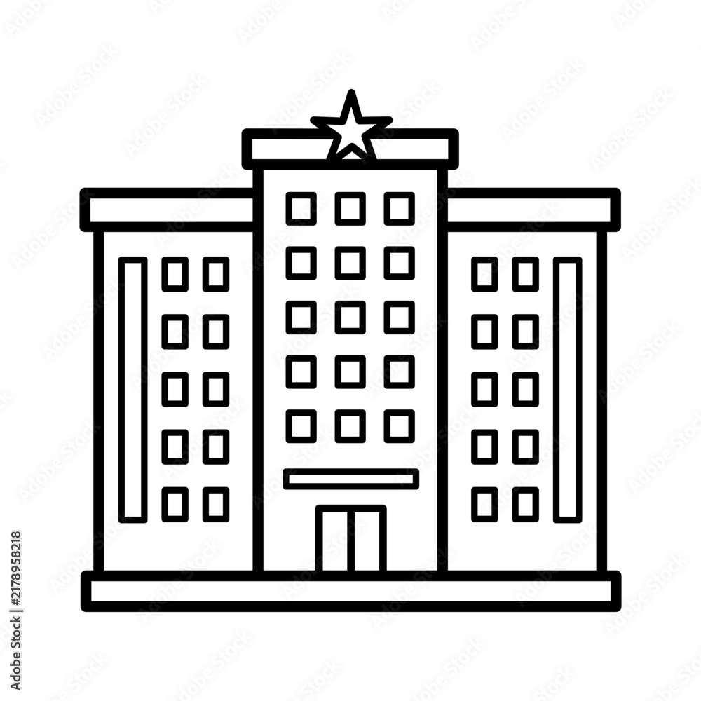 Fototapeta premium Hotel Icon Vector