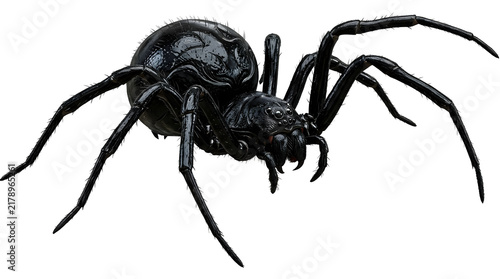 spider isolated on white background