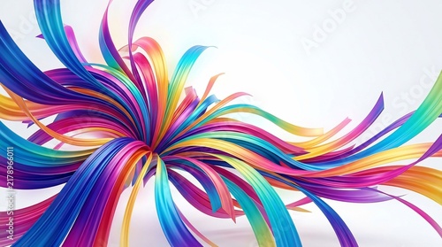 Vibrant swirls of color abstract background dynamic flowing shapes