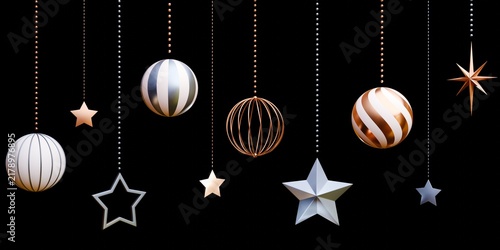 Tapety artystyczne 3D素材_クリスマスオーナメント