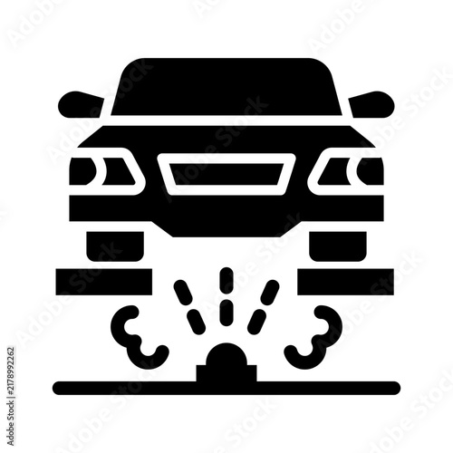  undercarriage wash solid icon illustration vector graphic.eps