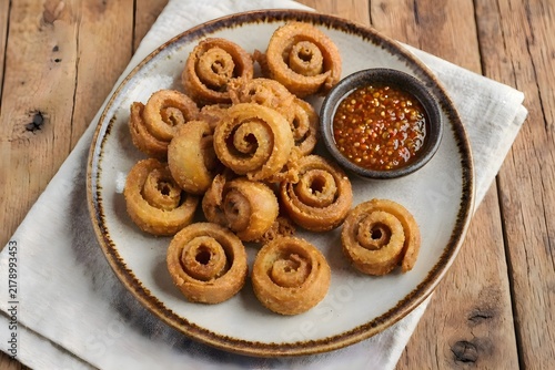 Kue Siput Bangka Traditional Spiral Snack