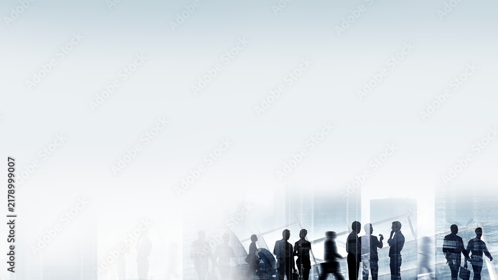 Fototapeta premium Busy business people HD wallpaper, networking