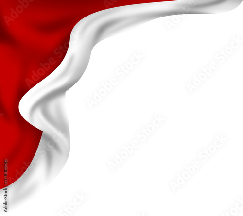 Wavy Red and White Fabric Border Design for Christmas Holiday Marketing and Festive Promotions with Copy Space
