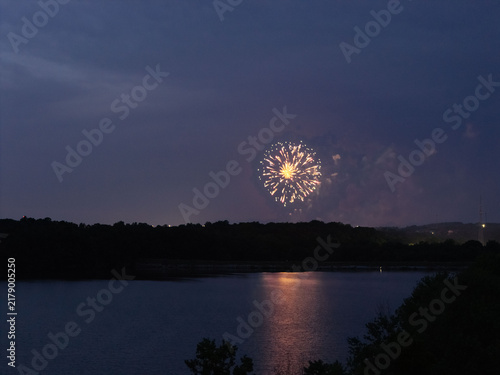 Fourth of July Fireworks Celebrating America’s 250th Anniversary in Fayetteville Arkansas