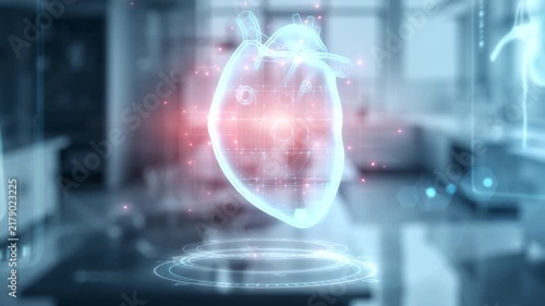 Holographic heart scanning for medical technology innovation