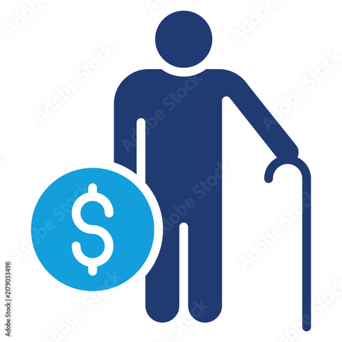 Retirement Icon Element For Design