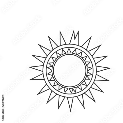 Stylized Sun Icon