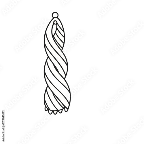 Twisted Rope or Cord with Loop