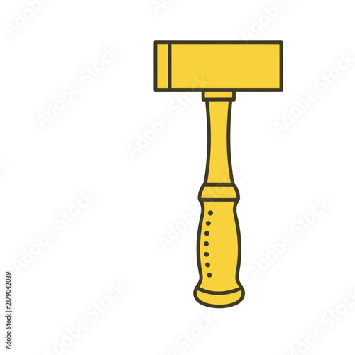 Yellow Mallet Icon