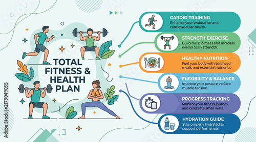 Comprehensive Health And Fitness Plan Visual Guide