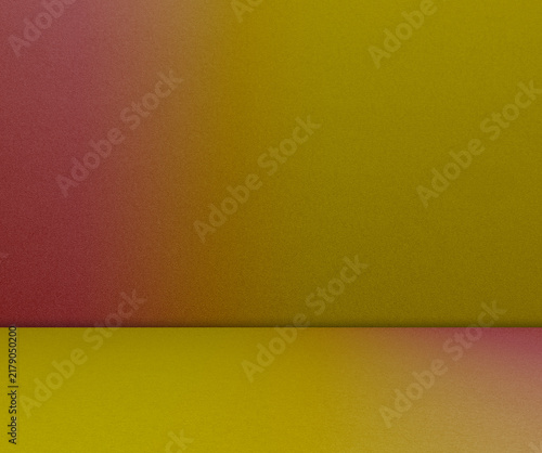 Yellow red orange gradient background studio concrete template rough blank summer loft gold color empty scene, platform empty scene wall floor grunge backdrop mockup stage show product.