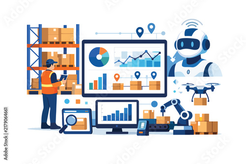 Warehouse automation with robotics and data analytics