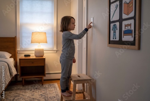 Child Following Visual Schedule During Evening Routine