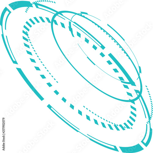 Futuristic Circle Frame Tech