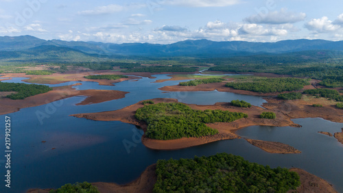 Aerial views of Curdi village, goa the submerged village of Goa 