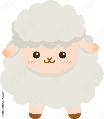 羊のかわいいキャラクターイラスト