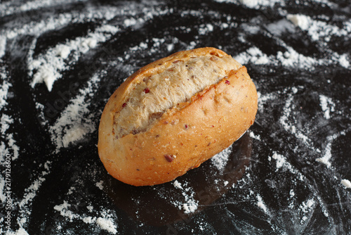 Fresh Whole Grain Bread Bun