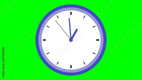 Digital Clock Minimalist Graphic Animation Showing Time Passing for Time Management Concept