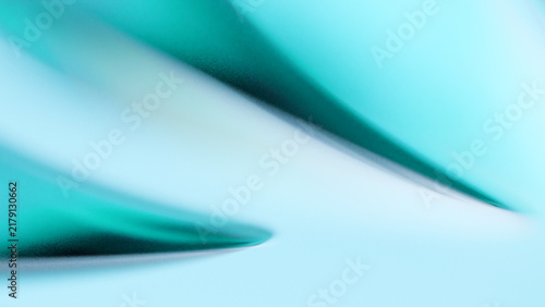 Abstract Cyan Aqua Curved Wave Background with Smooth Gradient and Subtle Grain for Modern Corporate Presentation, Creative Web Banner, Tech Cover, and Desktop Wallpaper