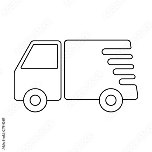 delivery truck with boxes