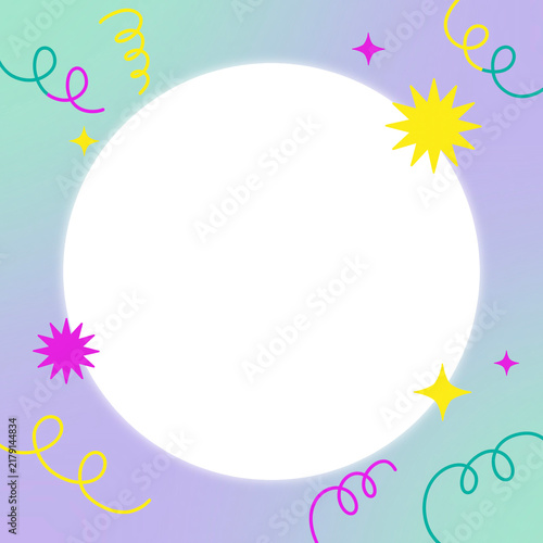 cute celebration star frame background