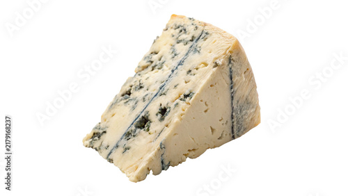 Bild auf Leinwand Premium piece of blue mold roquefort cheese isolated on transparent background