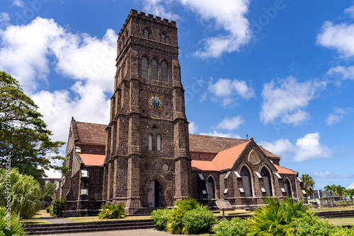 Foto Iglesia de San Jorge en la isla caribeña de San Cristobal y Nieves