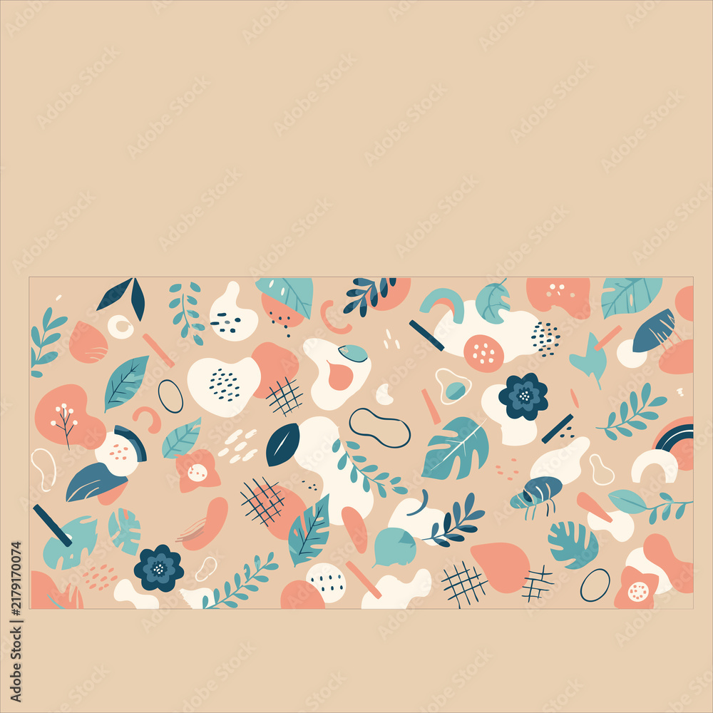 colorfulabstracttropicalbotanicalseamlesspattern