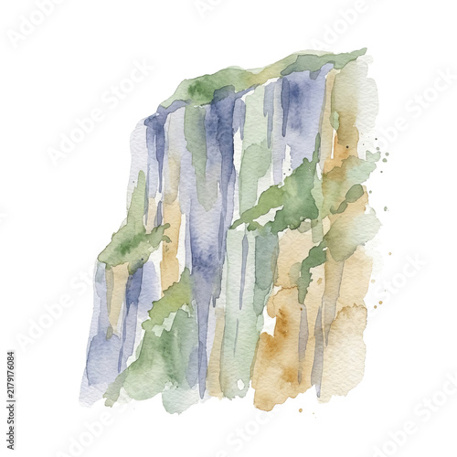 Vertical Alpine Cliff.