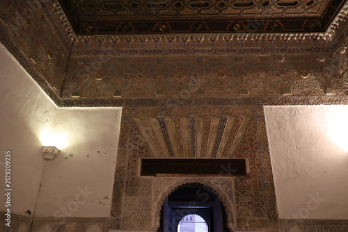 Fotografie Interior view of the Royal Alcázar of Seville, Andalusia, Spain