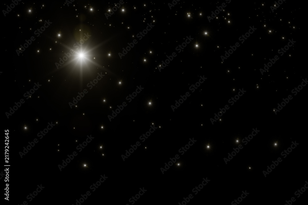 Obraz premium backgrounds night sky with stars and moon