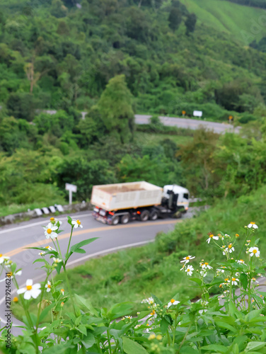 Scenic Road No. 3 Through the Mountains of Nan Province, Thailand