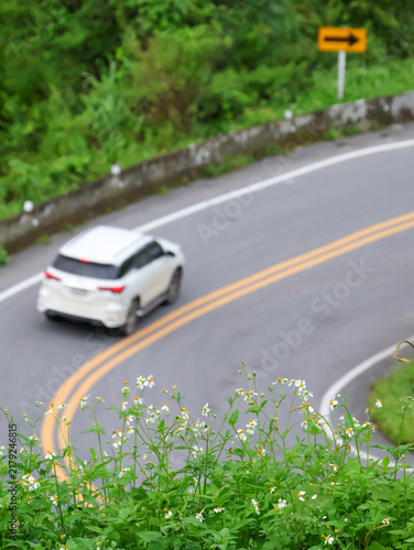 Scenic Road No. 3 Through the Mountains of Nan Province, Thailand
