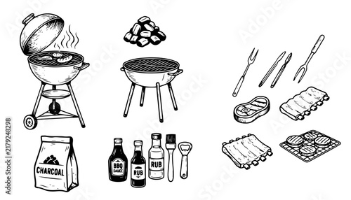 barbecue grill set